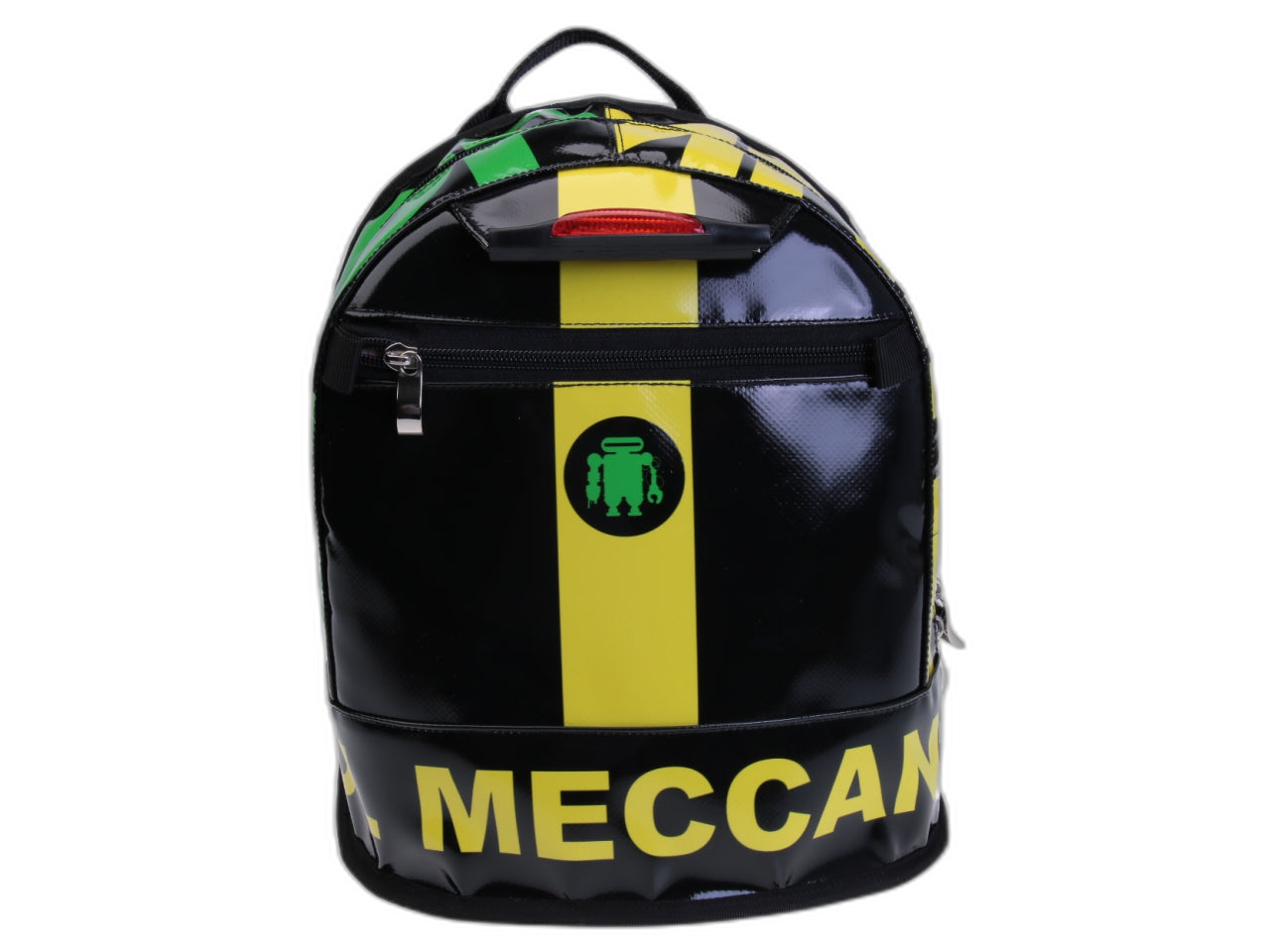 ZAINO NERO MODELLO SUPERINO REALIZZATO CON TELONI DI CAMION. - Edizione limitata Paul Meccanico