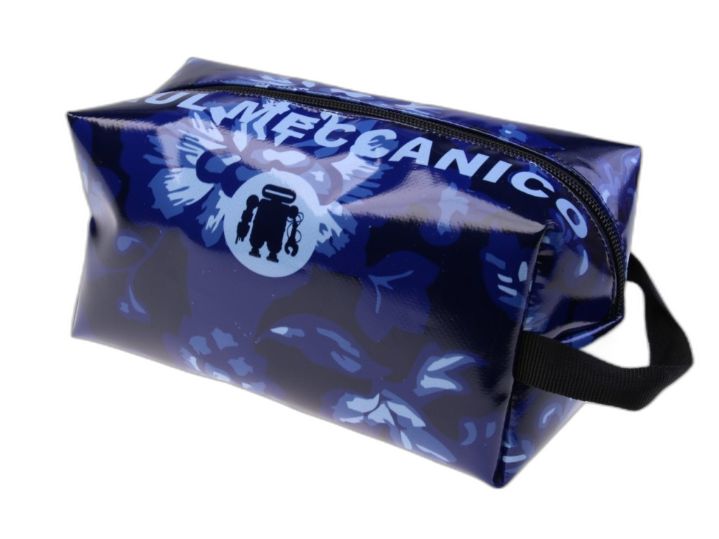 ...BLUE BEAUTY CASE WITH FLORAL FANTASY.