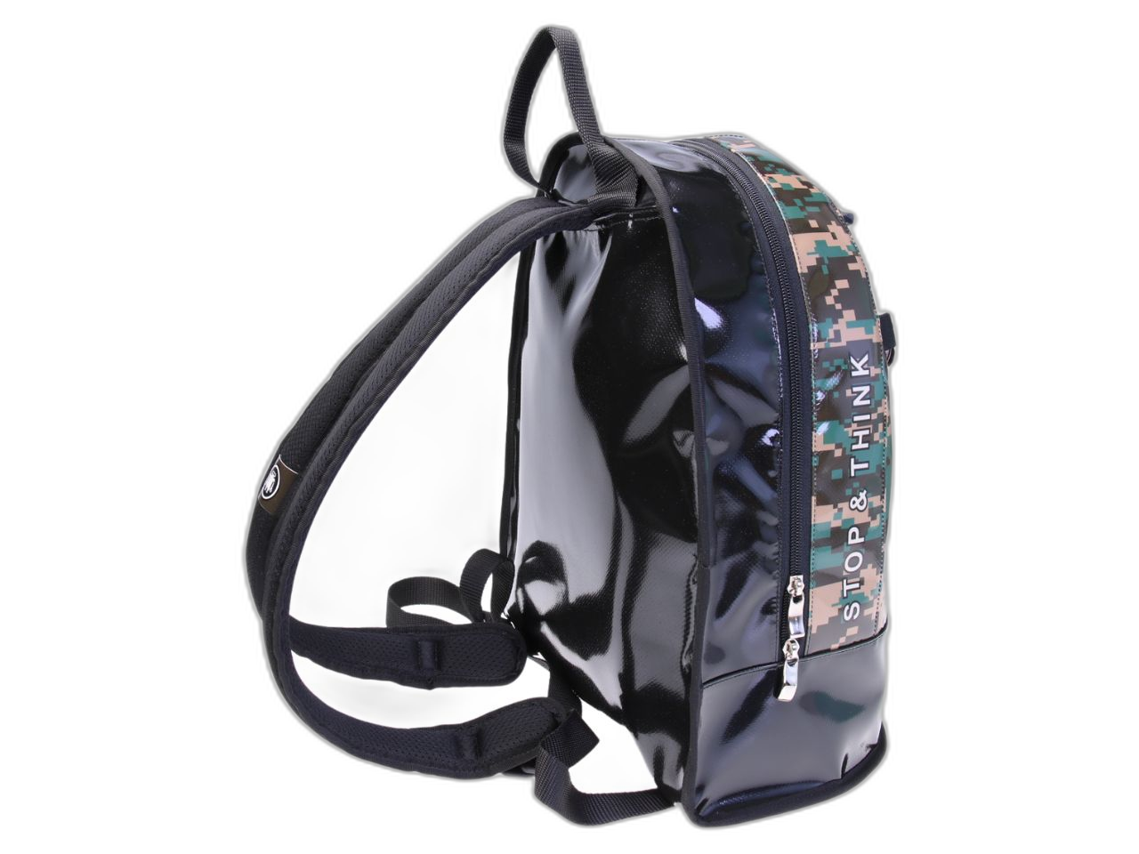 BACKPACK MIMETIC FANTASY WITH PIXEL EFFECT. MODEL SUPER MADE OF LORRY TARPAULIN.