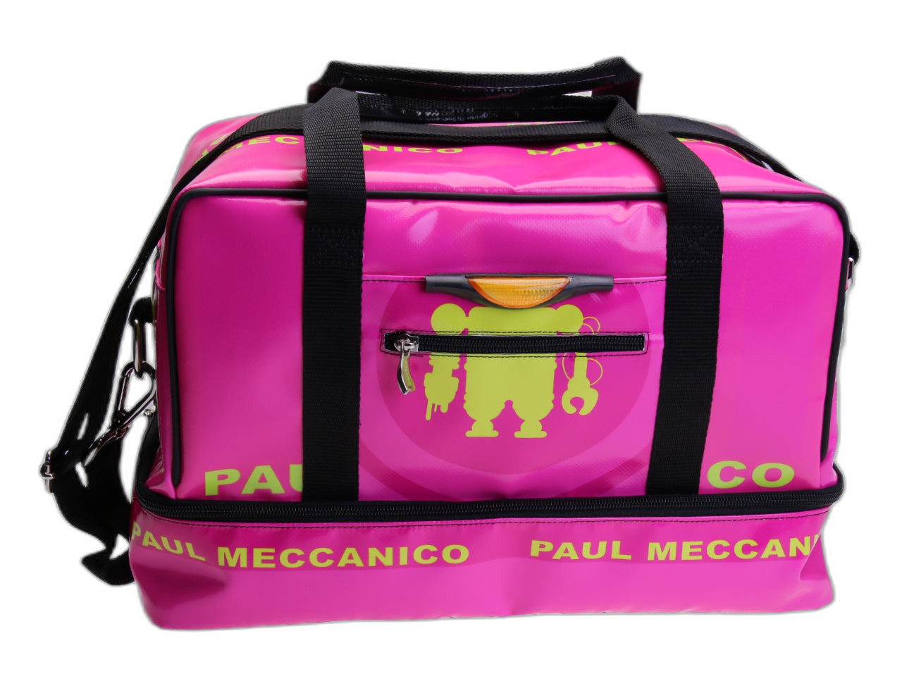 BORSA A MANO FUCSIA 40 X 20 X 25 CM. MODELLO FLYME IN TELONE DA CAMION.
